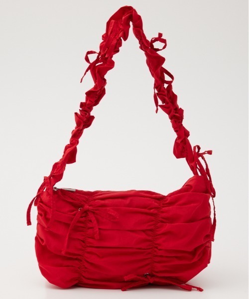 ☆韓国の人気☆【HENNIT】☆Shirring Ribbon Ba.g☆バッグ☆ セール】SHIRRING RIBBON NYLON BAG シャーリング リボン
