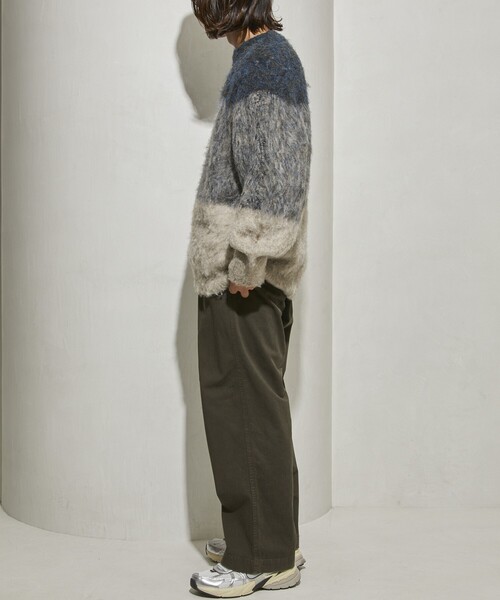 Firsthand（ファーストハンド）の「Firsthand/ファーストハンド グラデーションシャギークルーネックニット / シャギーニット（ニット/セーター・メンズ・ブルー/ベージュ/ブラック・1/0）」の15枚目の写真