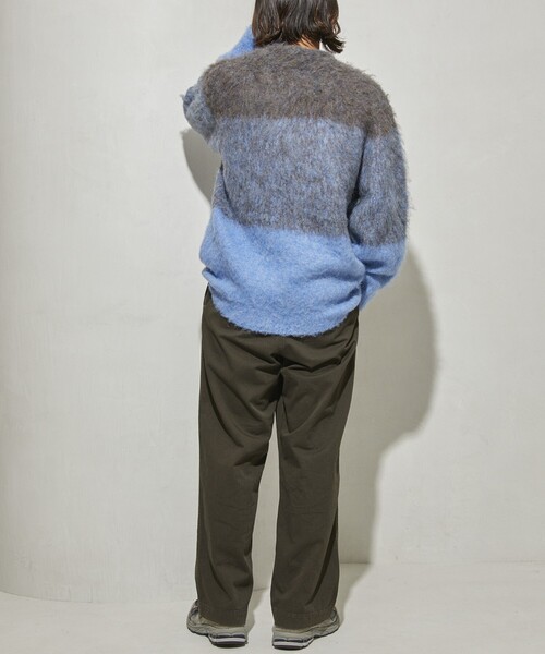 Firsthand（ファーストハンド）の「Firsthand/ファーストハンド グラデーションシャギークルーネックニット / シャギーニット（ニット/セーター・メンズ・ブルー/ベージュ/ブラック・1/0）」の5枚目の写真