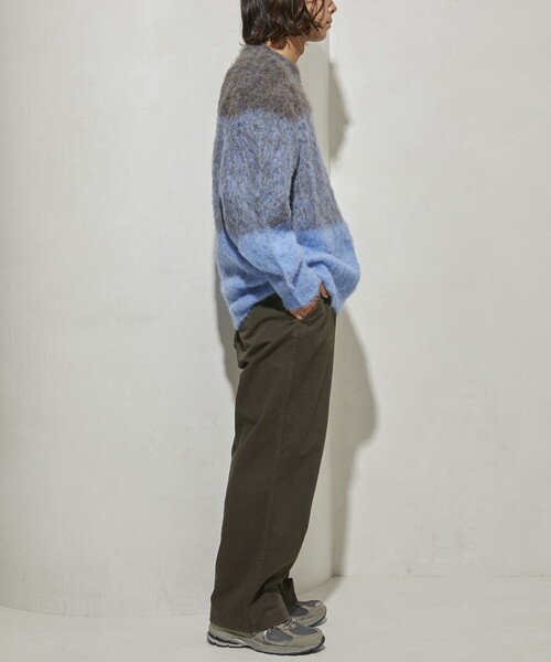 Firsthand（ファーストハンド）の「Firsthand/ファーストハンド グラデーションシャギークルーネックニット / シャギーニット（ニット/セーター・メンズ・ブルー/ベージュ/ブラック・1/0）」の6枚目の写真