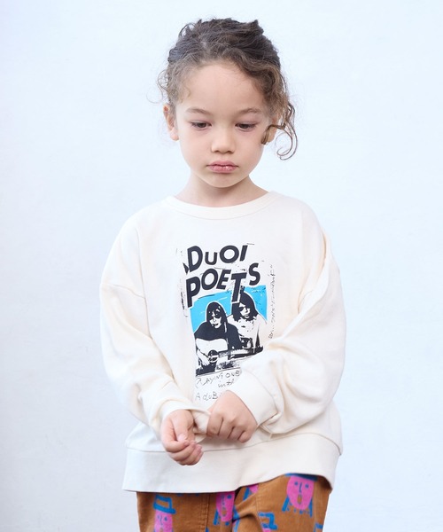 Life Support Products（ライフサポートプロダクツ）の「L/Sロックプリントトレーナー（スウェット・キッズ・グレー系3/グレー系1/ホワイト系2/ホワイト系1/グレー系2/グレー系4・90/80/100/95/140/130/150/120/110）」の2枚目の写真