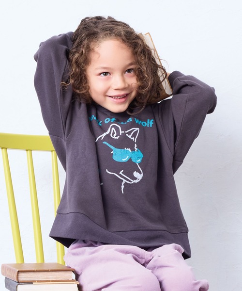 Life Support Products（ライフサポートプロダクツ）の「L/Sロックプリントトレーナー（スウェット・キッズ・グレー系3/グレー系1/ホワイト系2/ホワイト系1/グレー系2/グレー系4・90/80/100/95/140/130/150/120/110）」の5枚目の写真