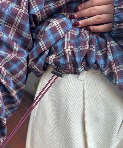 keel】チェックナイロンテックブルゾン（ブルゾン）｜nemne store