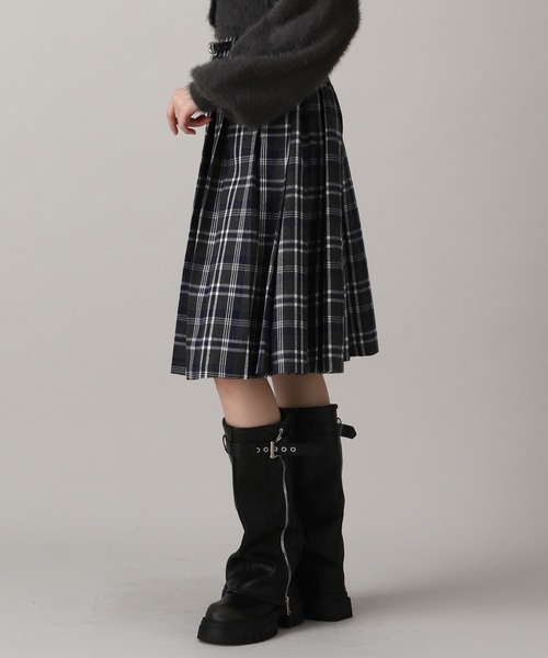 FOREVER 21(フォーエバー トゥエンティーワン)の「【2024FW】ベルト付きプリーツミディスカート(スカート・レディース・グレー/チェック・SMALL/MEDIUM)」の19枚目の写真