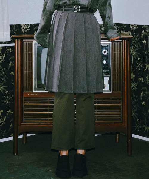 シンプルで合わせやすい☆Dioriviera ベルト付きミディスカート ベルト付きミディ丈スカート - ベージュ | ZARA Japan / 日本