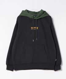【THRASHER/スラッシャー】裏起毛ワンポイント刺繍スウェットプルオーバーパーカー