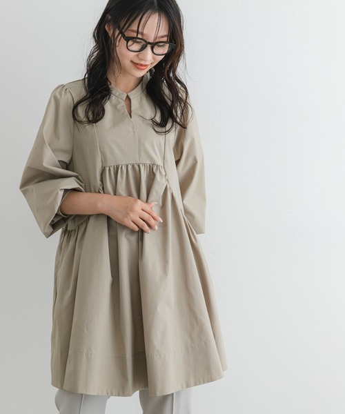 F by ROSSO（エフバイロッソ）の「F by ROSSO　イージーケアボリュームチュニック（チュニック・レディース・ブラック/ベージュ系その他/ピンク系その他・FREE）」の10枚目の写真