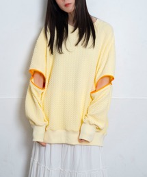 Nora Lily（ノラリリー）の「【Nora Lily】Open Sleeve Cut Top(UNISEX)（Tシャツ/カットソー）」