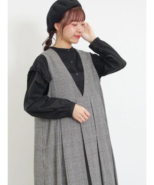 Samansa Mos2（サマンサ モスモス）の「前後着ピンタックフリル