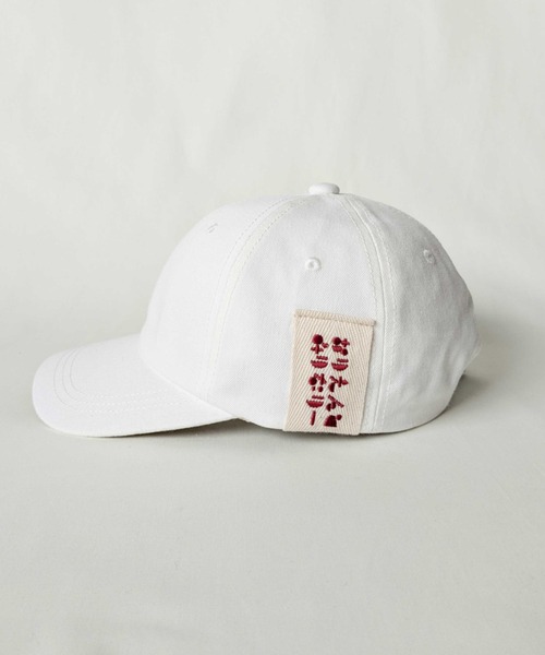 ORIENT MILLINERY（オリエント ミリナリー）の「Hiragana Typography Embroidery Cap（キャップ・レディース・ホワイト/ブラック・FREE）」の3枚目の写真