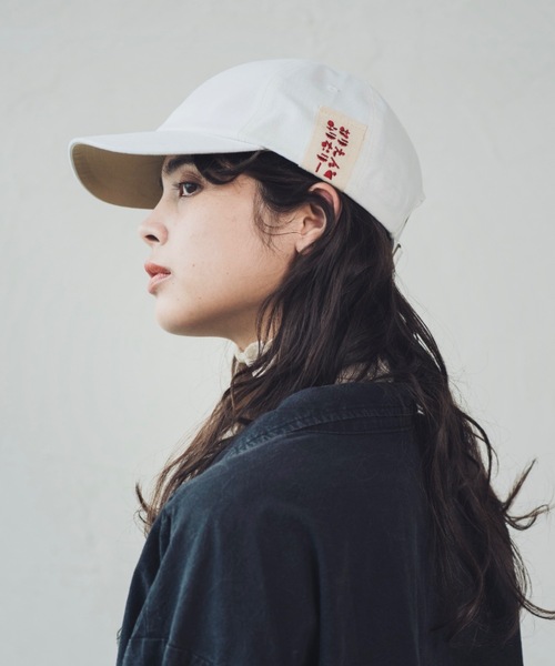 ORIENT MILLINERY（オリエント ミリナリー）の「Hiragana Typography Embroidery Cap（キャップ・レディース・ホワイト/ブラック・FREE）」の21枚目の写真