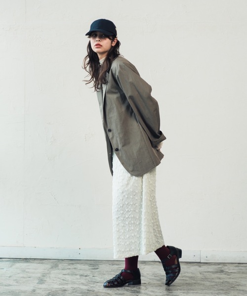 ORIENT MILLINERY（オリエント ミリナリー）の「Hiragana Typography Embroidery Cap（キャップ・レディース・ホワイト/ブラック・FREE）」の17枚目の写真