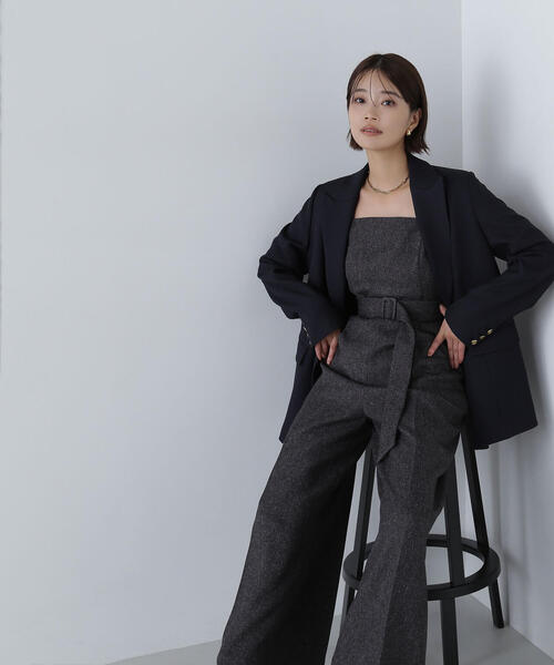 NATURAL BEAUTY BASIC（ナチュラルビューティーベーシック）の「◇【Oggi掲載】ベルテッドオールインワン（つなぎ/オールインワン・レディース・チャコールグレー/ブラウン・MEDIUM）」の22枚目の写真