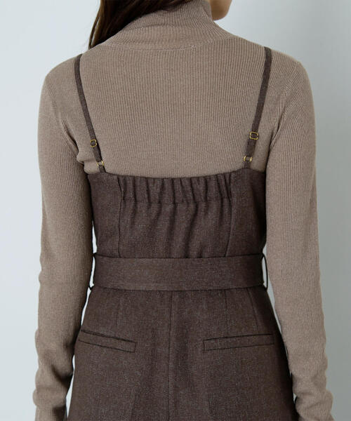 NATURAL BEAUTY BASIC（ナチュラルビューティーベーシック）の「◇【Oggi掲載】ベルテッドオールインワン（つなぎ/オールインワン・レディース・チャコールグレー/ブラウン・MEDIUM）」の19枚目の写真