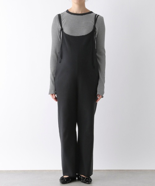 LEPSIM（レプシィム）の「【産前・産後対応】マタニティ／12ゲージニットサロペ　149041（マタニティウェア/グッズ・レディース・グレー/ブラック・FREE）」の16枚目の写真