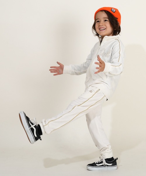 親子お揃い パイピングベロアジャケット 9824K (ボトムス別売