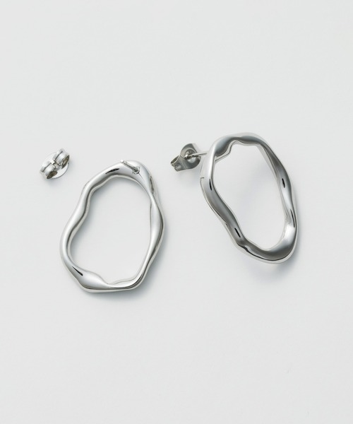ciite' surgical stainless（シーテサージカルステンレス）の「【 金属アレルギー対応 】 ニュアンスサークルピアス サージカルステンレス   (両耳用)（ピアス（両耳用）・レディース・ゴールド/シルバー・FREE）」の14枚目の写真