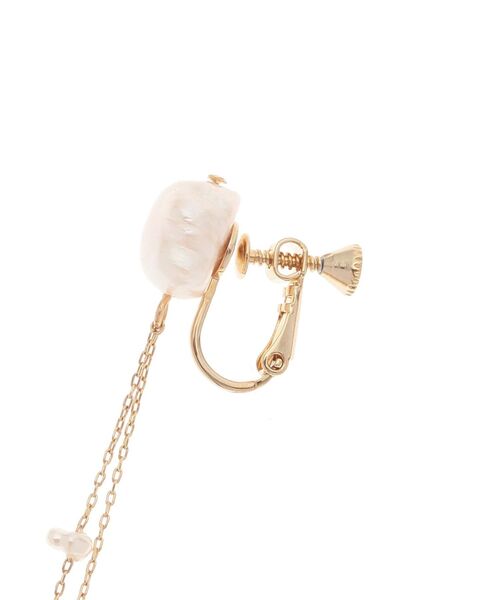 LAGUNAMOON（ラグナムーン）の「LADY淡水パールミックスイヤリング（イヤリング・レディース・アイボリー・FREE）」の3枚目の写真