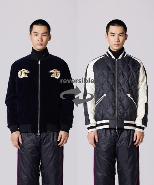TAION（タイオン）の「【TAION】タイオンREVERSIBLE "SKAJAN" DOWN JACKET TAION-JK04JS（ダウンジャケット/コート・メンズ・ブラック/ダークネイビー/その他/ブラック系その他・LARGE/X-LARGE/SMALL/MEDIUM）」の3枚目の写真