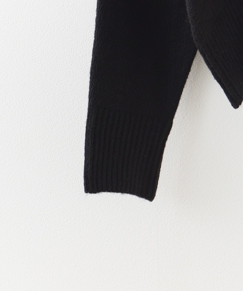 ROOPTOKYO(ループトウキョウ)の「オフショルダーニットトップス(ニット/セーター・レディース・ブラック/グレー・FREE)」の5枚目の写真