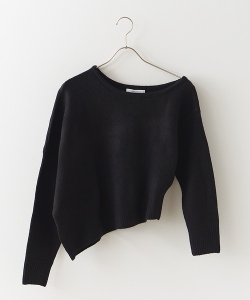 ROOPTOKYO(ループトウキョウ)の「オフショルダーニットトップス(ニット/セーター・レディース・ブラック/グレー・FREE)」の7枚目の写真