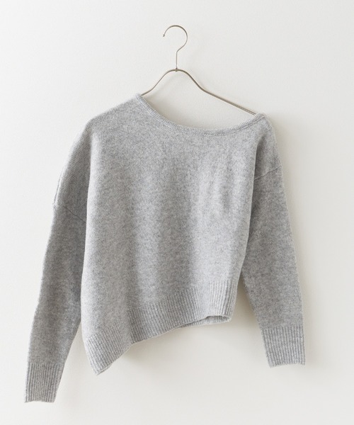 ROOPTOKYO(ループトウキョウ)の「オフショルダーニットトップス(ニット/セーター・レディース・ブラック/グレー・FREE)」の12枚目の写真