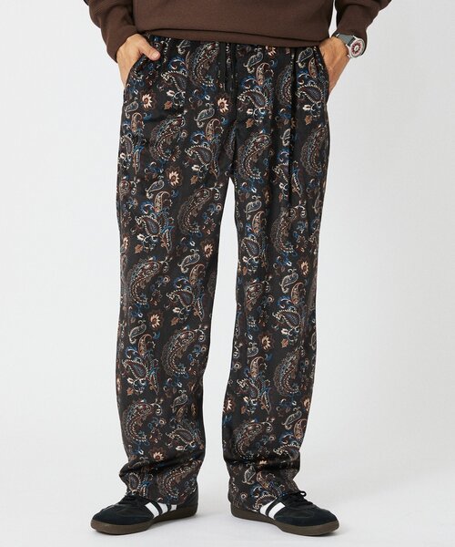 JOURNAL STANDARD relume（ジャーナルスタンダード　レリューム）の「ホールパターン イージーパンツ（スラックス・メンズ・キャメル/ボルドー/ネイビー/ブラック・MEDIUM/LARGE）」の9枚目の写真