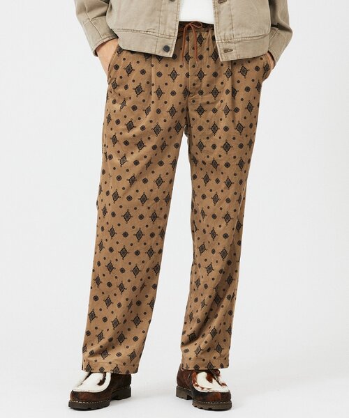 JOURNAL STANDARD relume（ジャーナルスタンダード　レリューム）の「ホールパターン イージーパンツ（スラックス・メンズ・キャメル/ボルドー/ネイビー/ブラック・MEDIUM/LARGE）」の17枚目の写真
