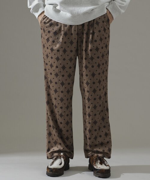 JOURNAL STANDARD relume（ジャーナルスタンダード　レリューム）の「ホールパターン イージーパンツ（スラックス・メンズ・キャメル/ボルドー/ネイビー/ブラック・MEDIUM/LARGE）」の20枚目の写真