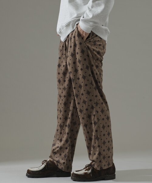 JOURNAL STANDARD relume（ジャーナルスタンダード　レリューム）の「ホールパターン イージーパンツ（スラックス・メンズ・キャメル/ボルドー/ネイビー/ブラック・MEDIUM/LARGE）」の21枚目の写真