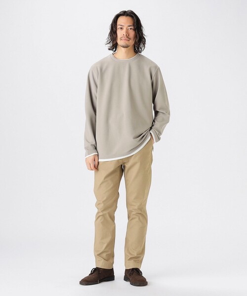 B:MING by BEAMS(ビーミングバイビームス)の「フェイクレイヤード クルー カットソー(Tシャツ/カットソー・メンズ・ネイビー/グレー/ブラック・XL/L/M/S)」の5枚目の写真