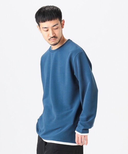 B:MING by BEAMS(ビーミングバイビームス)の「フェイクレイヤード クルー カットソー(Tシャツ/カットソー・メンズ・ネイビー/グレー/ブラック・XL/L/M/S)」の12枚目の写真