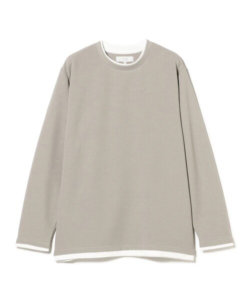 B:MING by BEAMS(ビーミングバイビームス)の「フェイクレイヤード クルー カットソー(Tシャツ/カットソー・メンズ・ネイビー/グレー/ブラック・XL/L/M/S)」の13枚目の写真