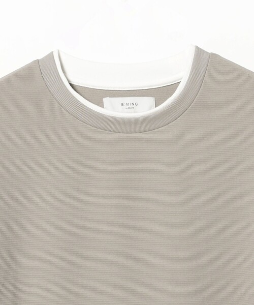 B:MING by BEAMS(ビーミングバイビームス)の「フェイクレイヤード クルー カットソー(Tシャツ/カットソー・メンズ・ネイビー/グレー/ブラック・XL/L/M/S)」の14枚目の写真