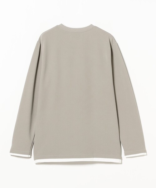 B:MING by BEAMS(ビーミングバイビームス)の「フェイクレイヤード クルー カットソー(Tシャツ/カットソー・メンズ・ネイビー/グレー/ブラック・XL/L/M/S)」の16枚目の写真