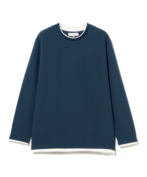 B:MING by BEAMS(ビーミングバイビームス)の「フェイクレイヤード クルー カットソー(Tシャツ/カットソー・メンズ・ネイビー/グレー/ブラック・XL/L/M/S)」の21枚目の写真