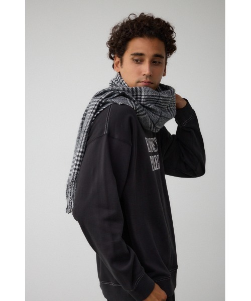 AZUL by moussy(アズールバイマウジー)の「ソフトタッチマフラー(マフラー・メンズ・ブラック/ブルー系その他3/ベージュ系その他/ブラック系その他/グレー・FREE)」の12枚目の写真