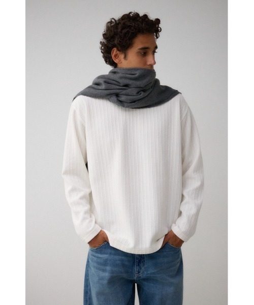 AZUL by moussy(アズールバイマウジー)の「ソフトタッチマフラー(マフラー・メンズ・ブラック/ブルー系その他3/ベージュ系その他/ブラック系その他/グレー・FREE)」の18枚目の写真