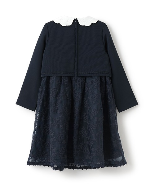 アンサンブル風 ドッキングワンピース(ワンピース)|mezzo piano(メゾピアノ) アンサンブル風 ドッキングワンピース(ワンピース)|mezzo piano(メゾピアノ)