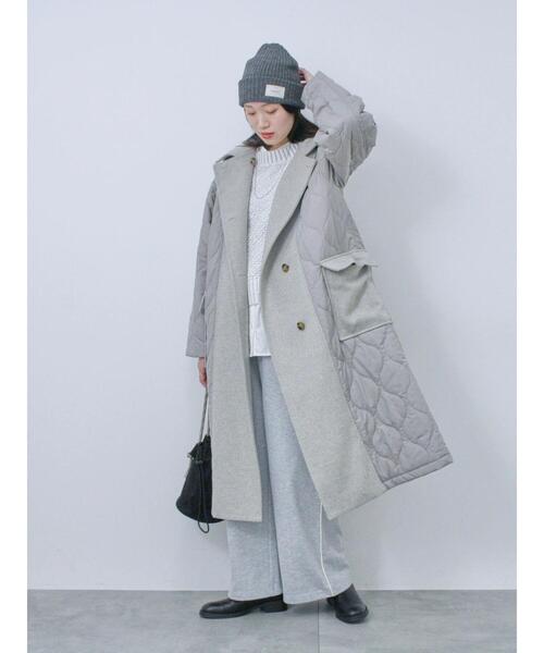 Samansa Mos2 blue（サマンサモスモスブルー）の「リブニット帽（ハット・レディース・チャコールグレー/ブラック/オレンジ/ブルー・F）」の12枚目の写真