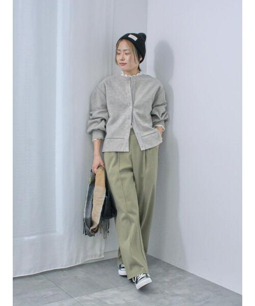 Samansa Mos2 blue（サマンサモスモスブルー）の「リブニット帽（ハット・レディース・チャコールグレー/ブラック/オレンジ/ブルー・F）」の17枚目の写真