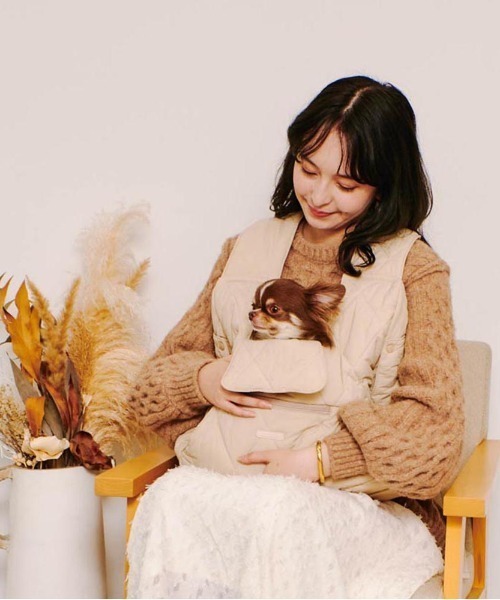 キルティングメッシュ付きフロントリュック【2サイズ展開・飛び出し