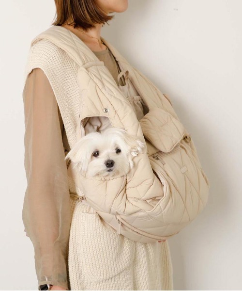 キルティングメッシュ付きフロントリュック【2サイズ展開・飛び出し