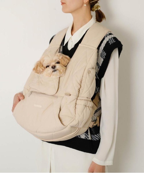 キルティングメッシュ付きフロントリュック【2サイズ展開・飛び出し