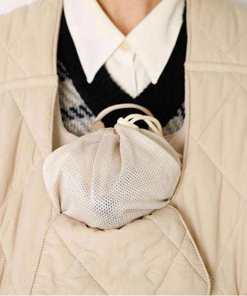 キルティングメッシュ付きフロントリュック【2サイズ展開・飛び出し