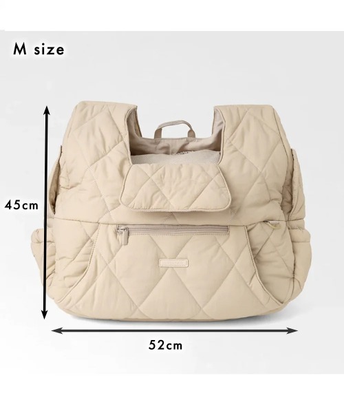 キルティングメッシュ付きフロントリュック【2サイズ展開・飛び出し