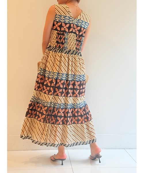 美品 Sara mullika マキシワンピース イエロー relume