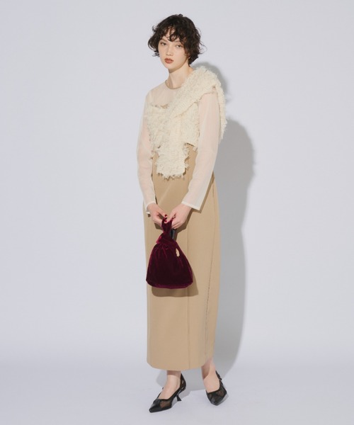 セール】フリンジグリッターノットドレス / fringe glitter knot dress