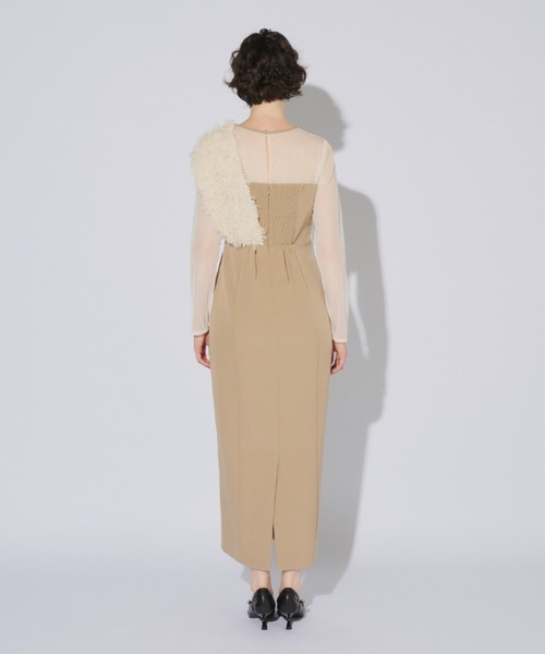 セール】フリンジグリッターノットドレス / fringe glitter knot dress