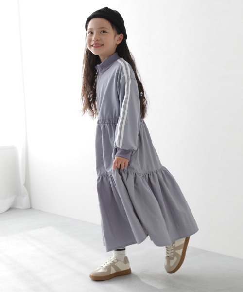 ミキティ値下げDAISY LIN グレー ひざ丈半袖ワンピース42サイズ ツイードタックキャミワンピース（ワンピース/ワンピース）【セール